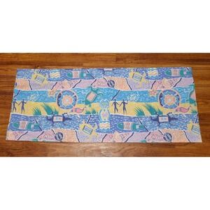 Pair (2) Of Sheridan Australia Tropical‎ Tribal Valances